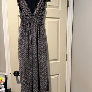 Max Studio maxi dress printed size medium